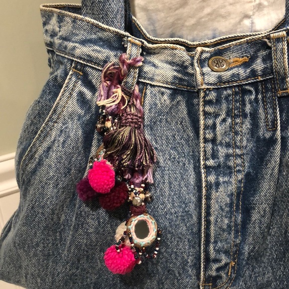 Boho Chic Bill Blass Denim Jeans Bag - Picture 6 of 8